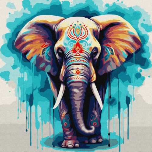 Картина за номерами "Чудовий слон" фото