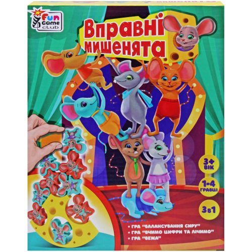 Игра "Искусные мышата", балансир, изучение цифр фото