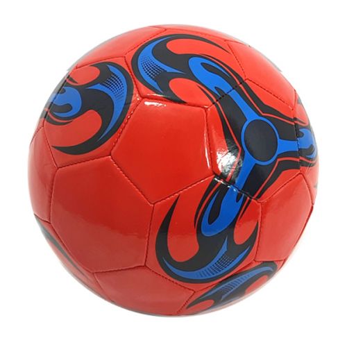 Мяч футбольный №5, красный фото
