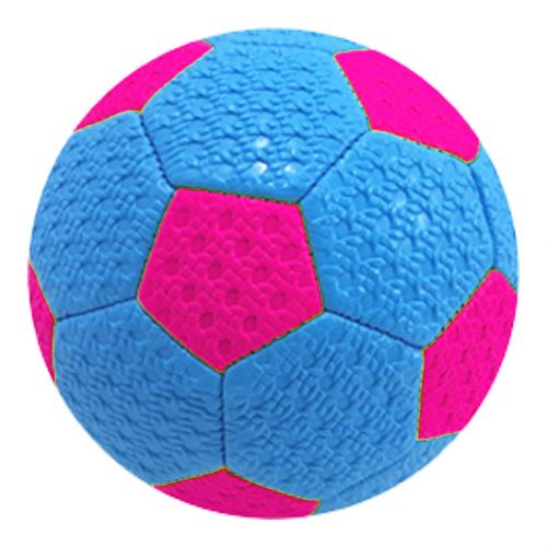 Мяч футбольный №2 детский (голубой) фото