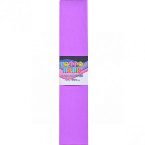 Гофрований папір, 50х200 см (фіолетовий) фото