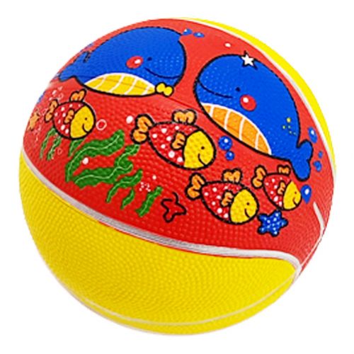 Мʼяч баскетбольний дитячий, d=19 см (жовтий) фото