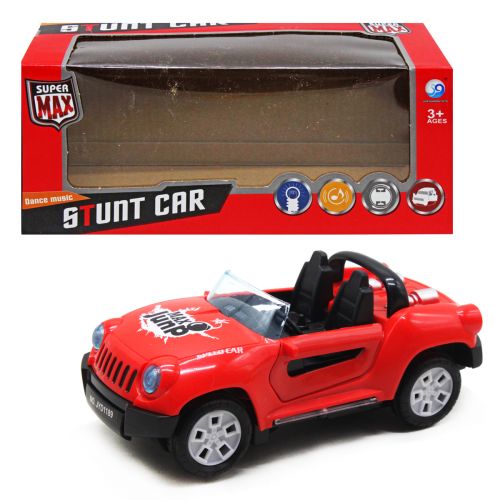 Легковая машинка "Stunt car", красная фото