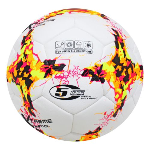 Мяч футбольный №5 "Extreme", оранжевый фото