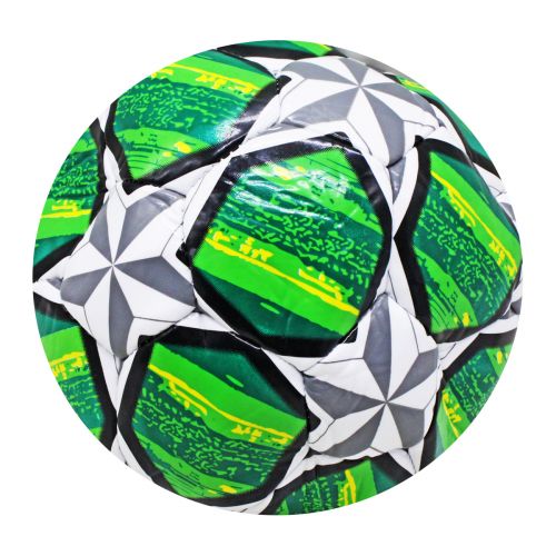Мяч футбольный №5 "Stars", зеленый фото