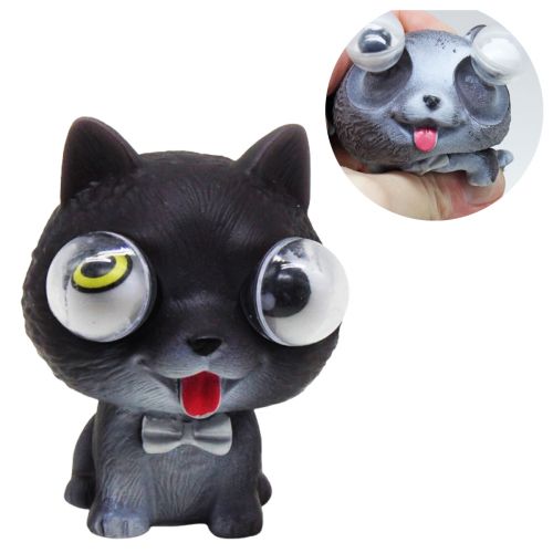 Іграшка-антистрес "Popping eyes: Котик" (чорний) фото