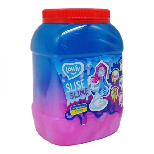 Слайм-антистрес "Lovin: Big slime", блакитний+рожевий фото