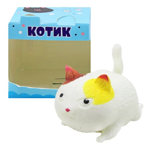 Іграшка-антистрес "Котик", білий фото