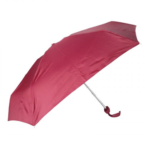 Зонтик механический, мини, складной (бордовый) фото
