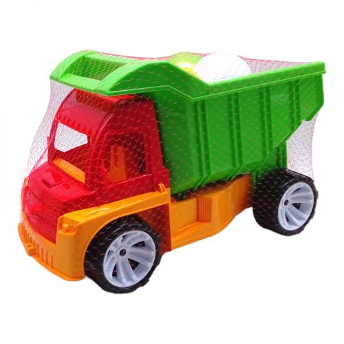 Вантажівка "Алексбамс", кульки великі (червоний+зелений+помаранчевий) фото