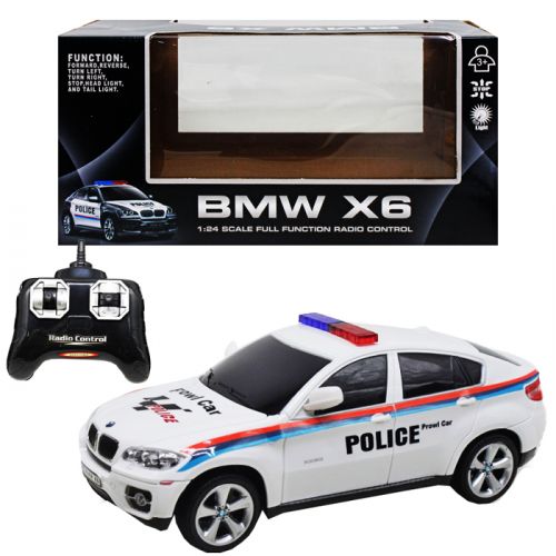 Радиоуправляемая машинка "BMW X6.  Police", белая фото