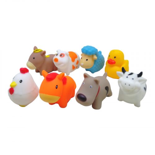 Набір іграшок для купання "Свійські тварини" (8 шт) фото