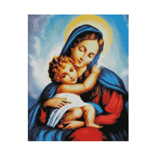 Алмазна мозаїка "Божа Матір" 40х50 см фото