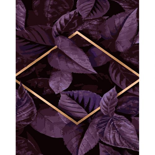Картина за номерами "Фіолетове листя" 40х50 см фото