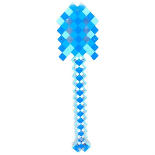 Лопата "Minecraft", свет, звук (синя) фото