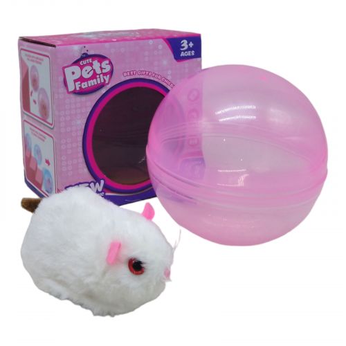 Животное интерактивное в шаре "Pets Family: Хомячок" (белый) фото