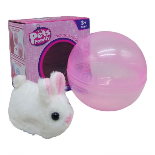 Животное интерактивное в шаре "Pets Family: Кролик" (белый) фото