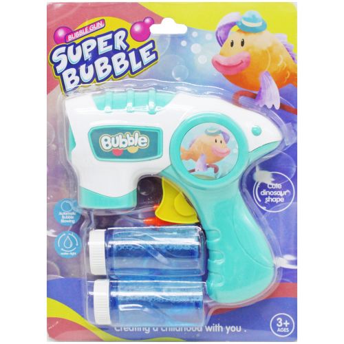 Пистолет с мыльными пузырями "Волшебный пузырятор", бирюзовый фото