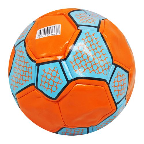 Мяч футбольный №5 детский (оранжевый) фото