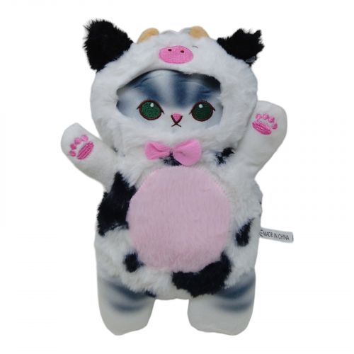 Мʼяка іграшка "Котик у костюмі корівки: Anime Cat Mofusand Plush Toys", 27 см фото