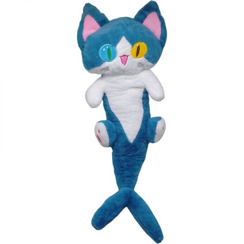 Мʼяка іграшка-обіймашка "Котик-акула", 90 см фото
