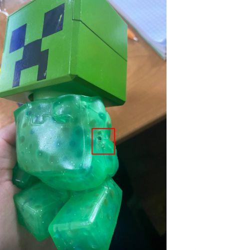 Уценка. Антистресс-тянучка "Goo Jit Zu Minecraft: Крипер 2" порвана немного фото
