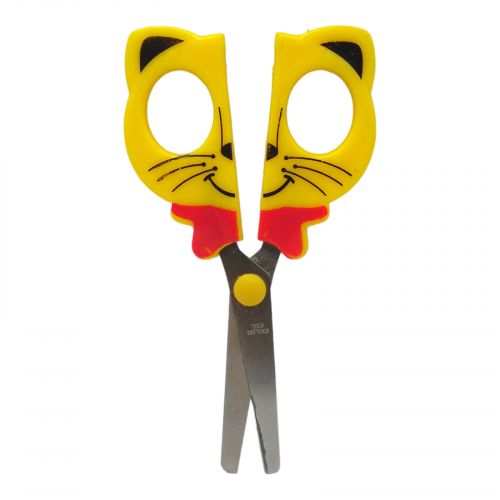 Дитячі ножиці "Кошеня" (жовті) фото