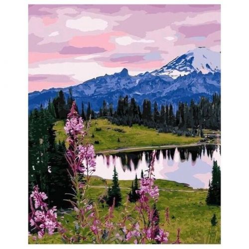 Картина за номерами "Гірський пейзаж" 40х50 см фото