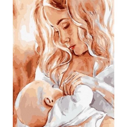 Картина по номерам "Материнская любовь" 40х50 см фото