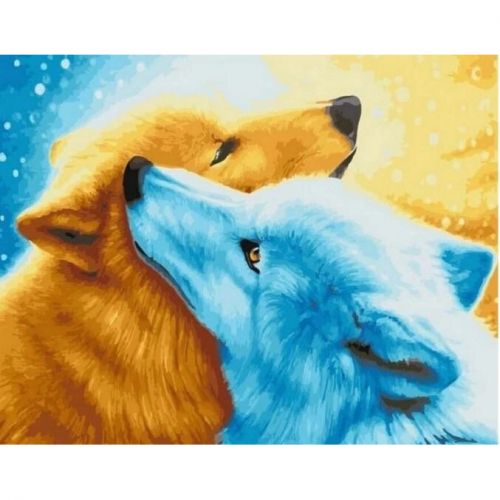 Картина по номерам "Волчья верность" 40х50 см фото
