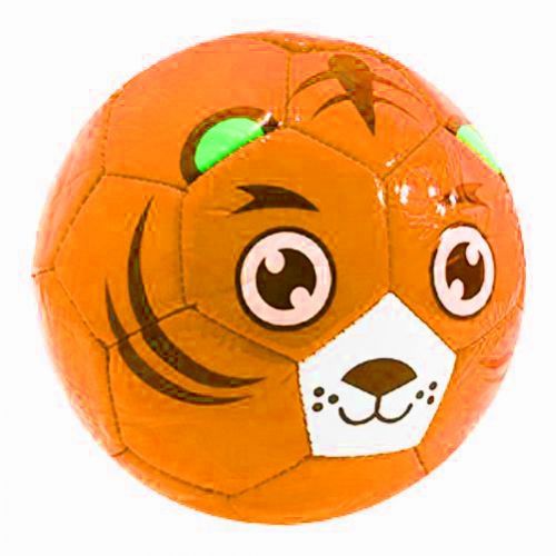 Уценка. Мяч футбольный №2 "Тигрик" (оранжевый) не накачивается фото