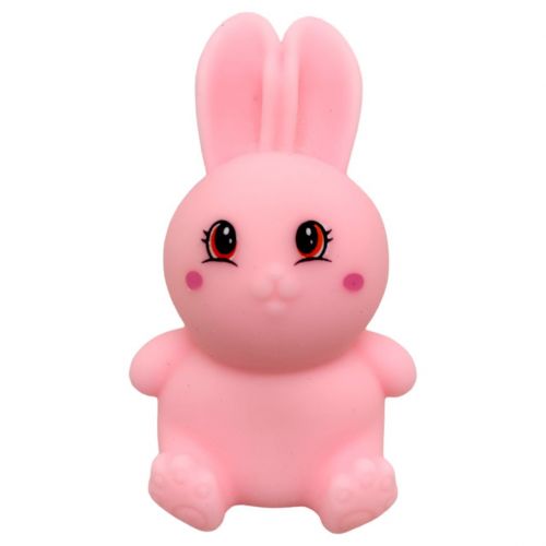Іграшка антистрес "Кролик", піна, рожевий фото