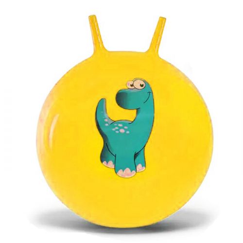 Мʼяч для фітнесу "Дінозаври" (жовтий) фото