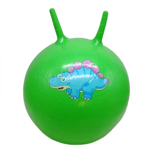 Мяч для фитнеса "Динозаврики" 45 см (зеленый) фото
