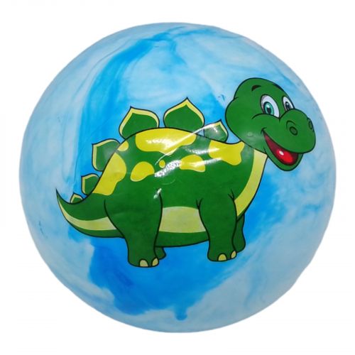 Мячик резиновый "Динозавры", голубой, 23 см фото