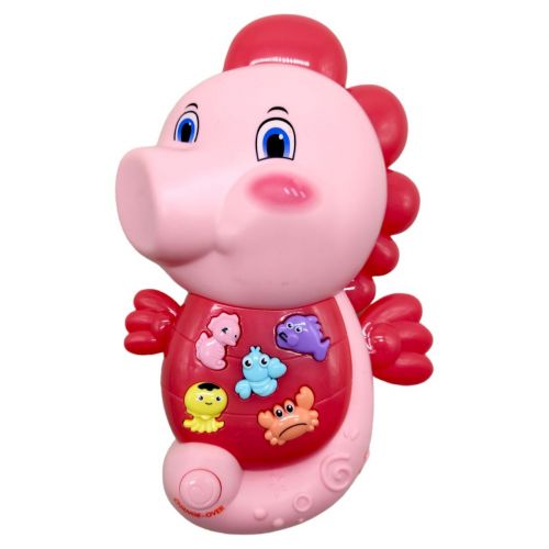 Интерактивная игрушка "Морской конек", розовый фото