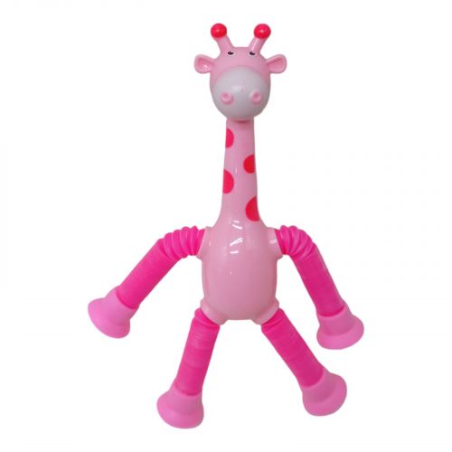 Іграшка-антистрес "Pop Tube Жираф" (рожевий) фото