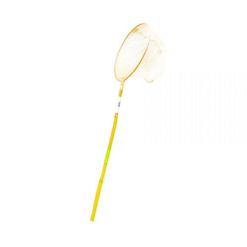 Сачок бамбуковый, круглый, 80 см (желтый) фото