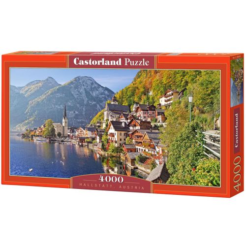 Пазлы "Город на берегу моря (на горном склоне), Hallstatt, Austria", 4000 эл фото