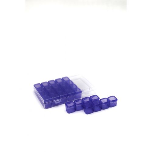 Набір контейнерів для стразів (фіолетовий) фото