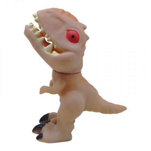 Гумова іграшка "Динозавр" (бежевий) фото