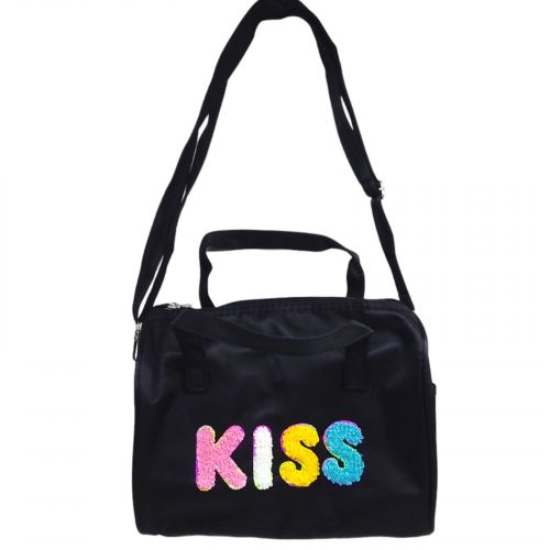 Сумка детская "Kiss", 23х26 см (черный) фото