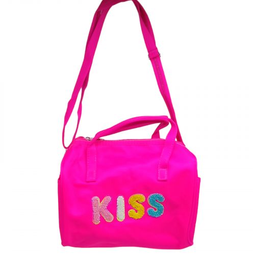 Сумка детская "Kiss", 23х26 см (розовая) фото