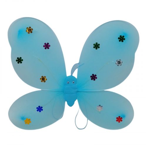 Крылья бабочки со световыми эффектами (голубые) фото