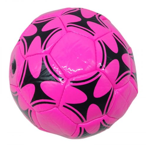 Мяч футбольный №2 детский (розовый) фото