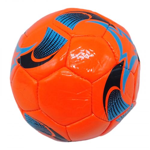Мяч футбольный №2 детский (оранжевый) фото