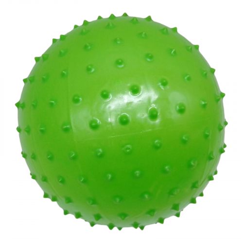 Гумовий мʼяч масажний, 27 см (зелений) фото