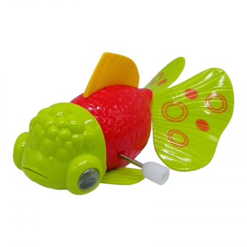 Заводная игрушка "Золотая рыбка" (красная) фото