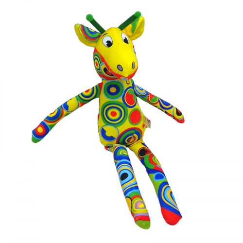 Мʼяка іграшка "Райдужний жираф" (52 см) фото