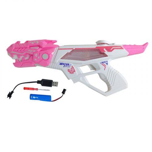Водний пістолет акумуляторний (рожевий) фото